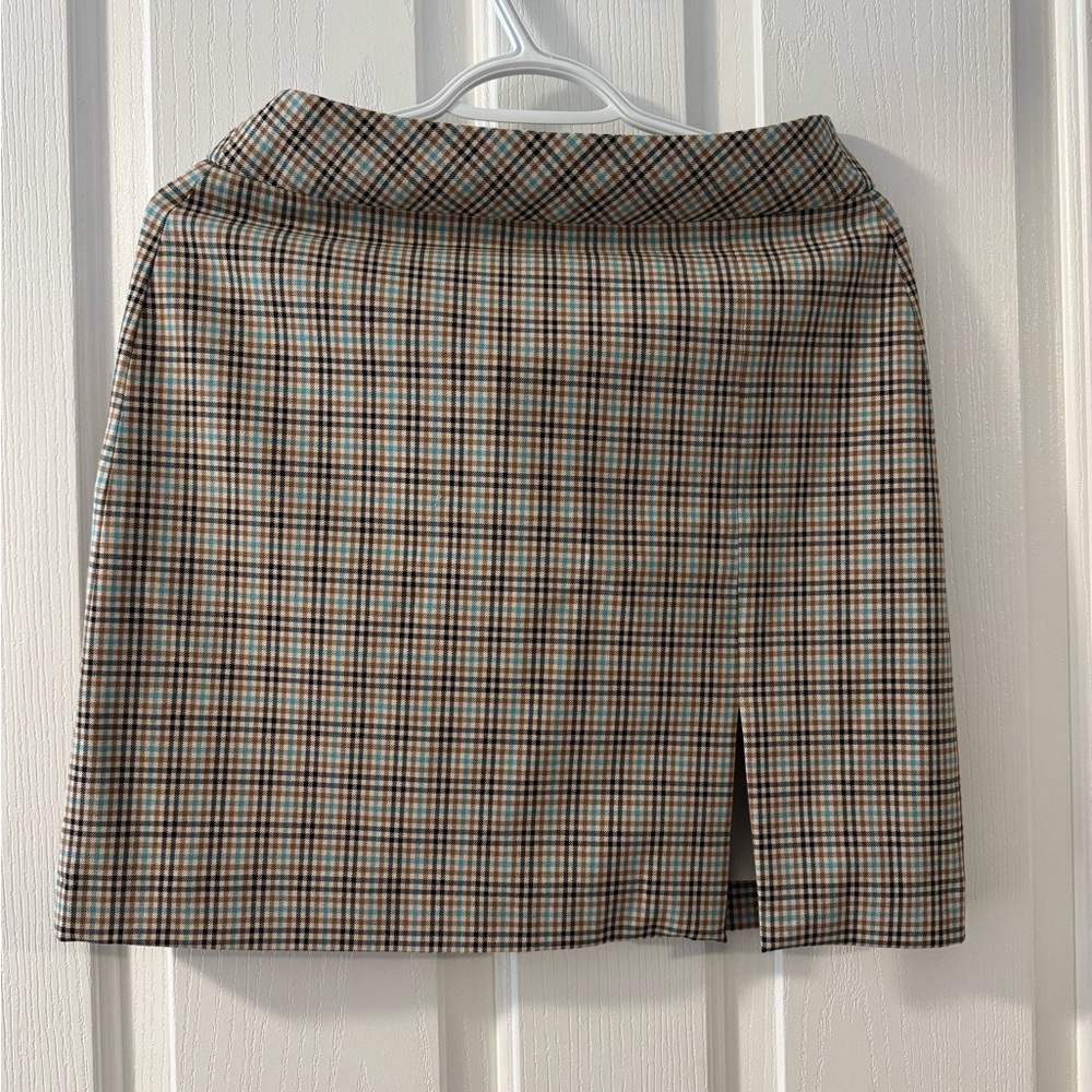RW&Co Plaid Womens Mini Skirt